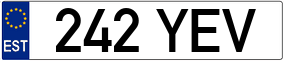 Trailer License Plate